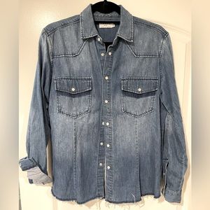 Frame Denim Western Button Down Shirt